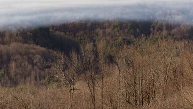 Foggy Sunrise on Crumpler Mountain
