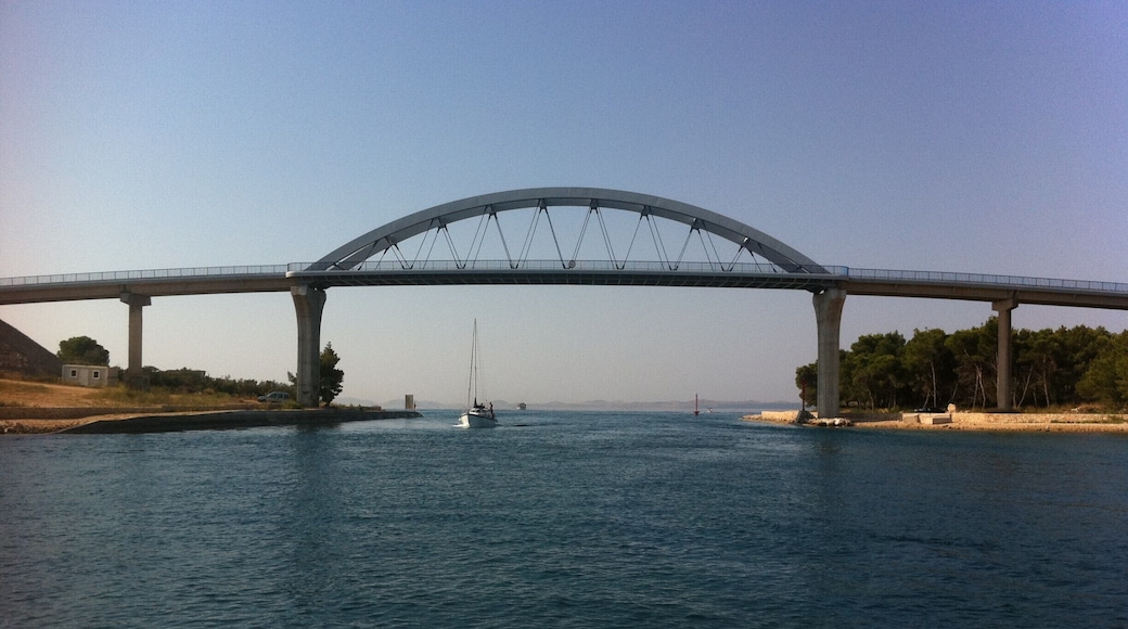 If you are going from Zadar to national park Kornati you will pass under this bridge between Ugljan i Pašman, two islands in Zadar archipelago.