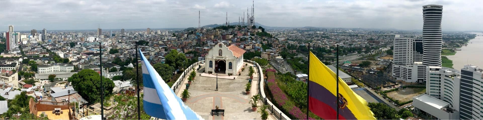 Panoramic view of Guayaquil city