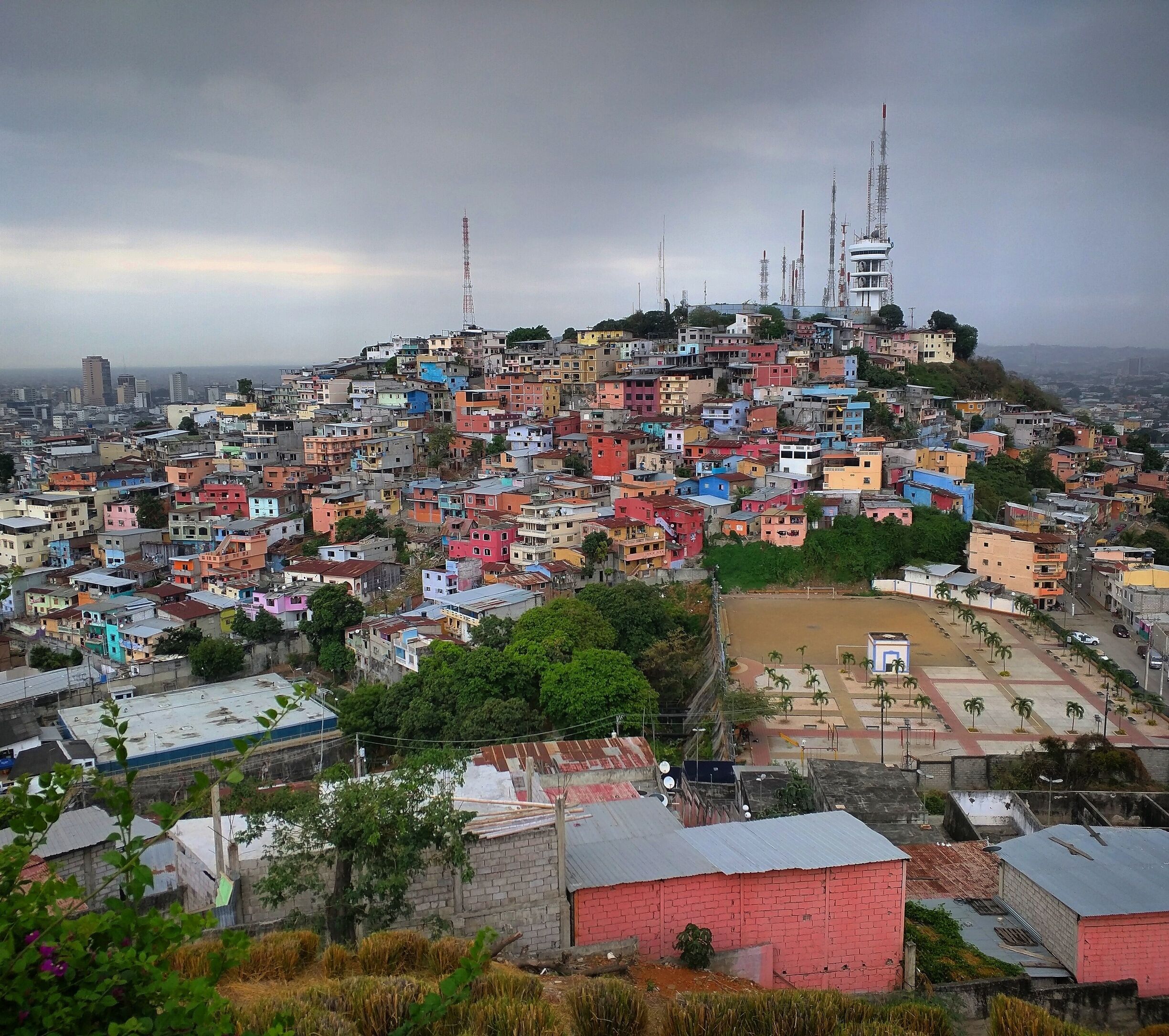 Great view of Guayquil from Las Peñas.
