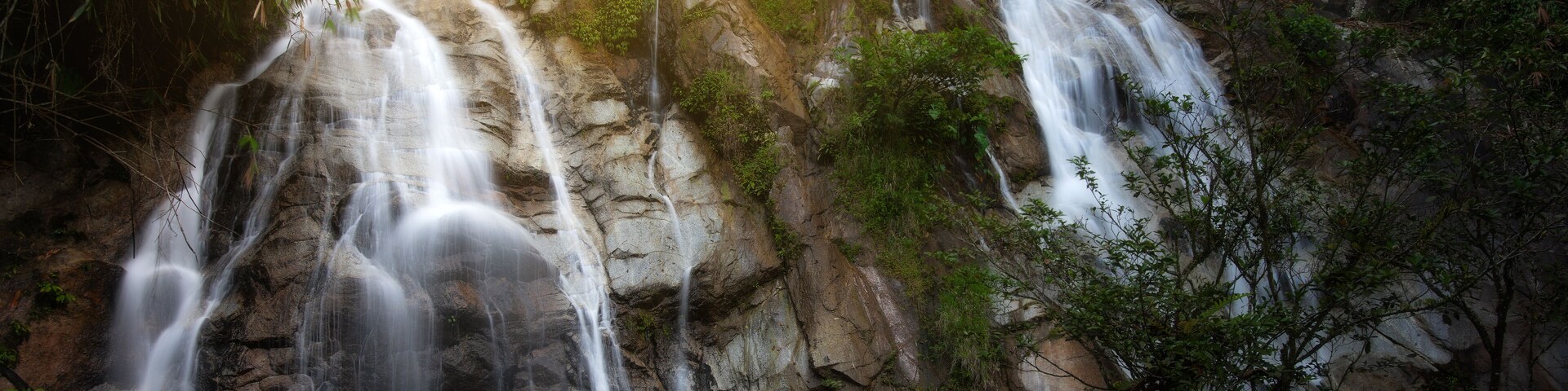 Amazing nature scenery in Lata Penyel Sungai Siput Perak, Malaysia. Long exposure and noise visible due to long exposure.