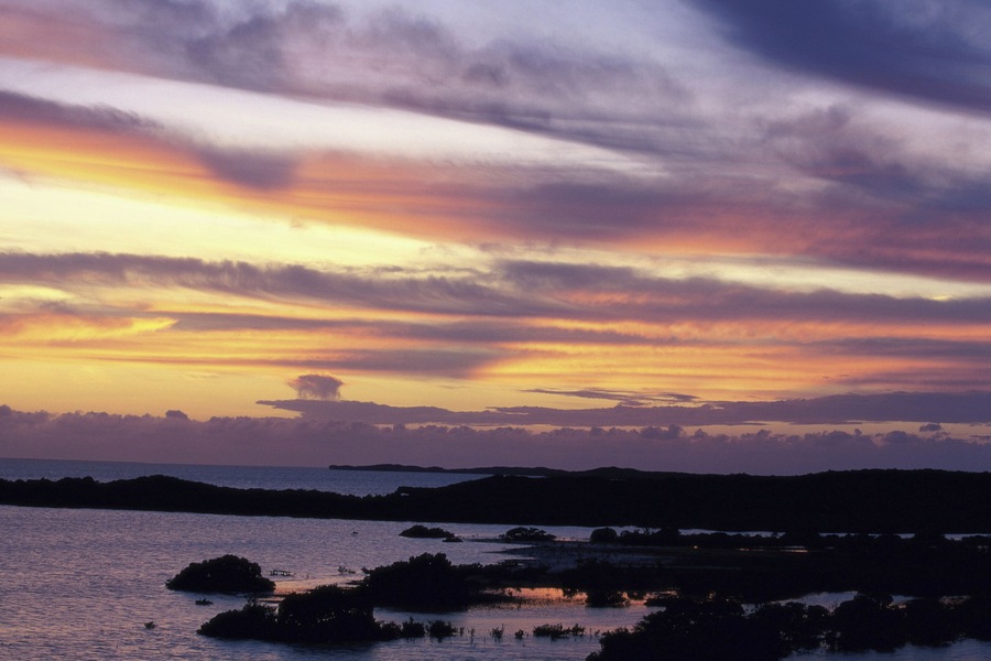 Chalk Sound Providenciales Caicos Islands Turks and Caicos Islands
