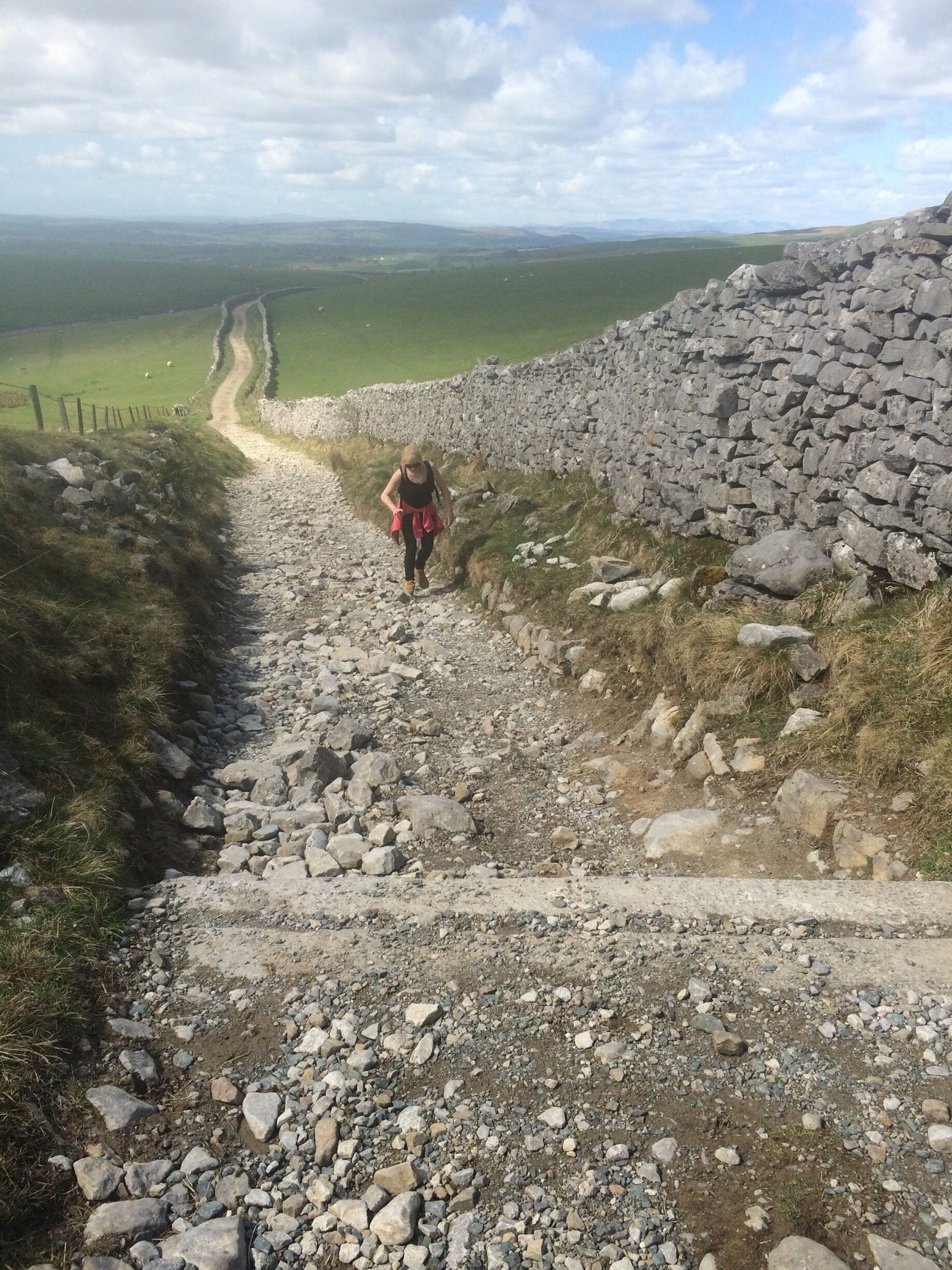 On the way to Ingleborough from Ingleton 