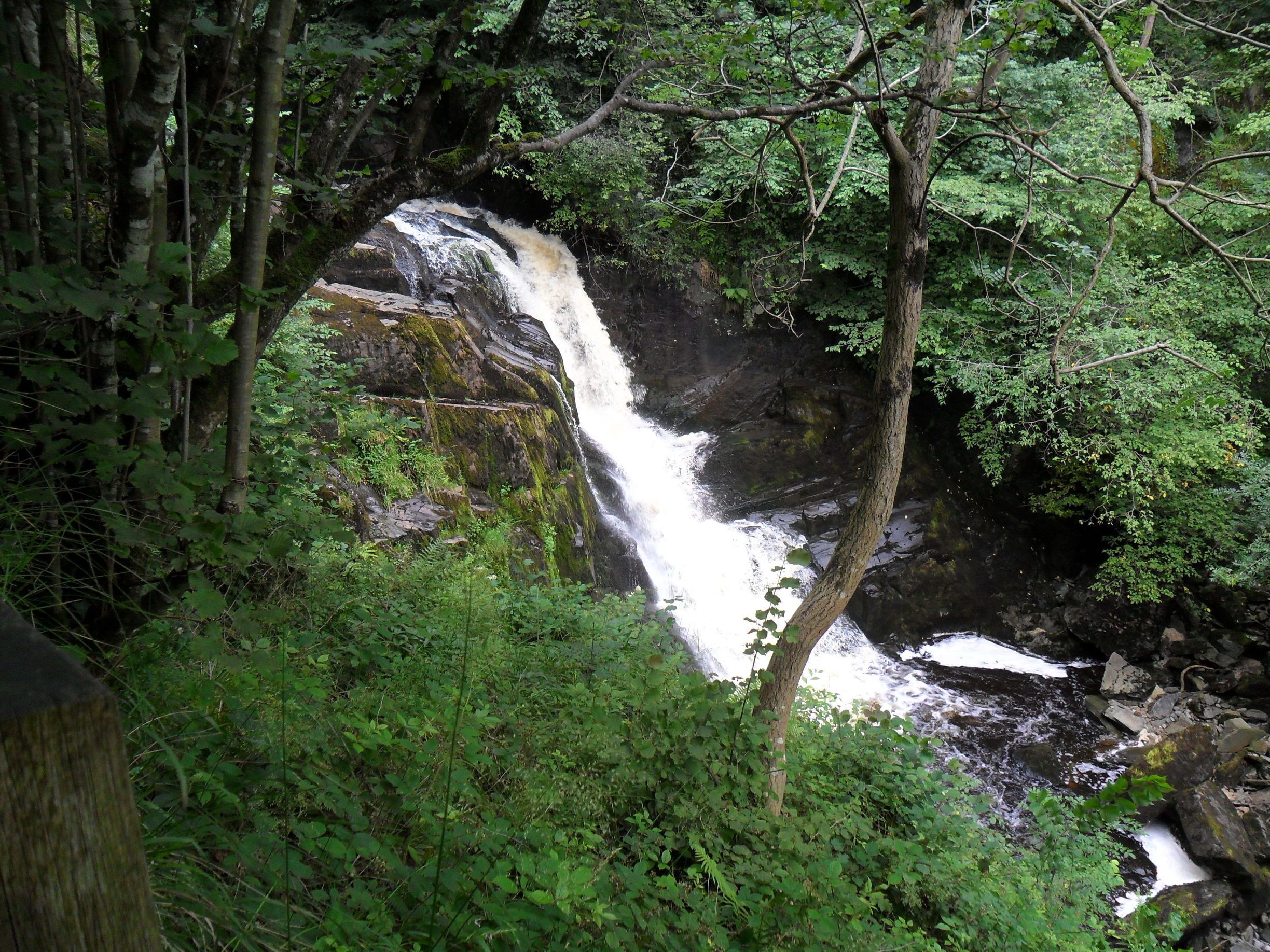 One of the waterfalls on the trail. 