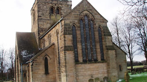 Nunthorpe Church This photograph shows a view of the Church of St Mary the Virgin, Nunthorpe. The picture was taken looking in a westerly direction towards the roundabout at the junction of the A172 and A1043 roads.
