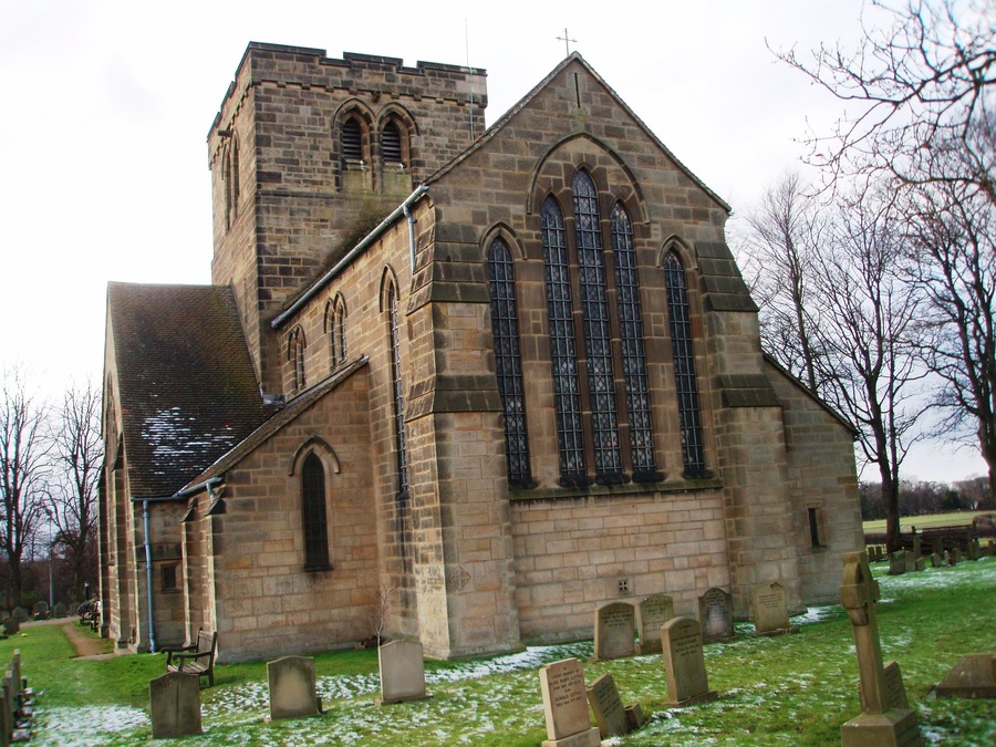 Nunthorpe Church This photograph shows a view of the Church of St Mary the Virgin, Nunthorpe. The picture was taken looking in a westerly direction towards the roundabout at the junction of the A172 and A1043 roads.