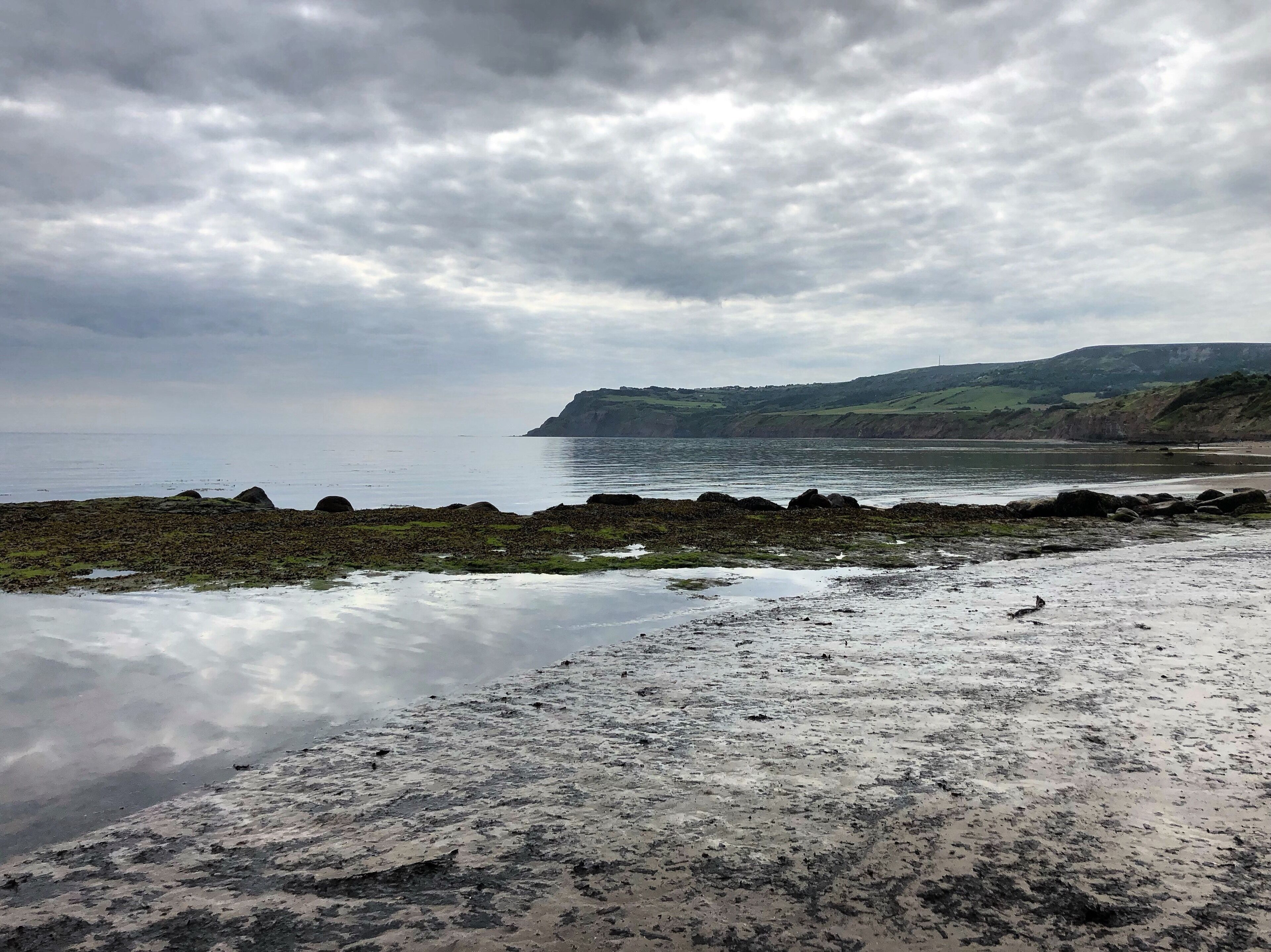 Ravenscar viewed from Robinhood’s bay beach