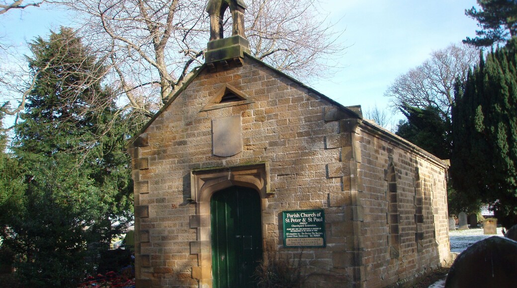 Churchyard Extension This photograph shows a view of the churchyard extension to the Parish Church of St Peter and St Paul in Stokesley. The picture was taken near Station Road looking in an easterly direction towards Villa Farm.