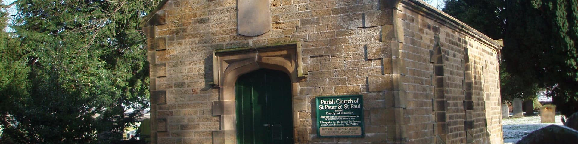 Churchyard Extension This photograph shows a view of the churchyard extension to the Parish Church of St Peter and St Paul in Stokesley. The picture was taken near Station Road looking in an easterly direction towards Villa Farm.