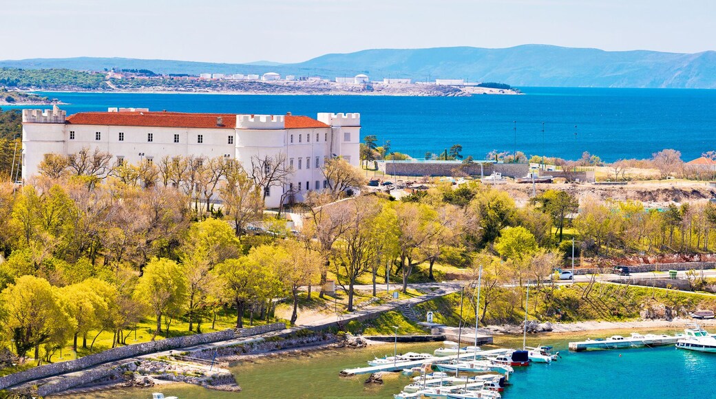 Town of Kraljevica in Kvarner bay beach and landmarks panoramic view