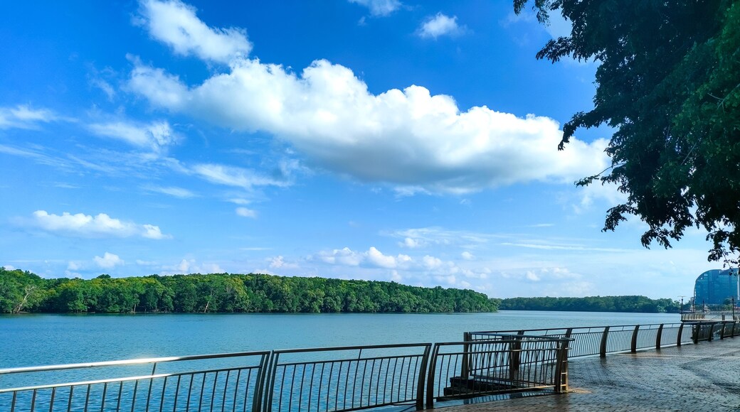 KUANTAN, MALAYSIA - October 18, 2024 : The river side view city of Kuantan, Pahang, Malaysia.