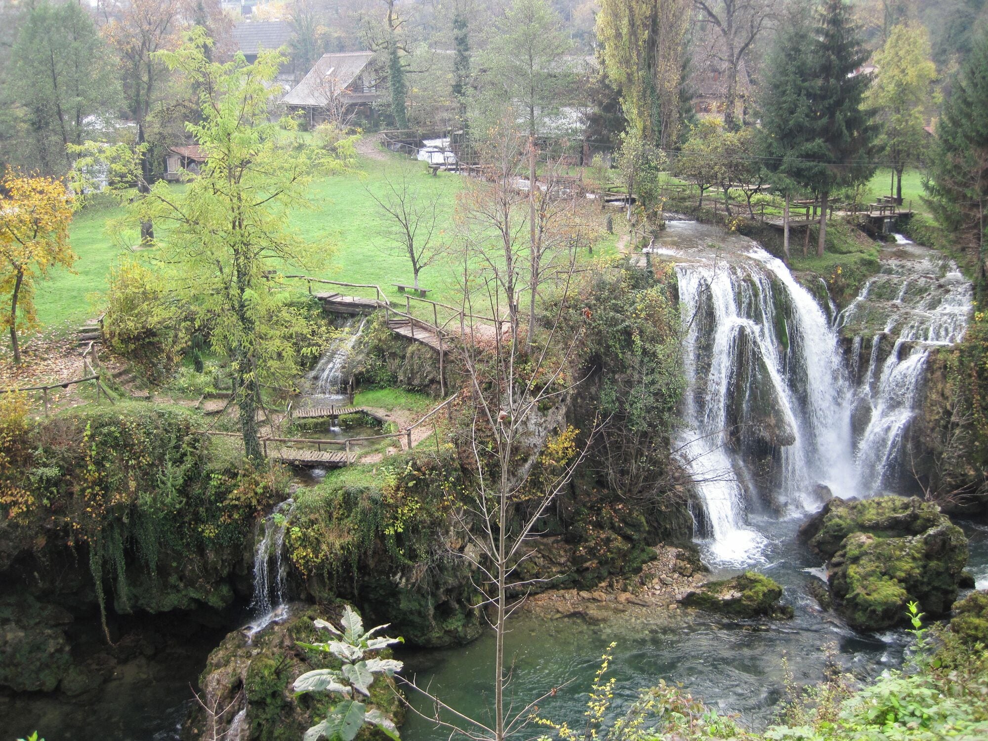 A tiny community surrounded by rivulets, streams, rivers, and waterfalls. The stuff of fairy tales. 