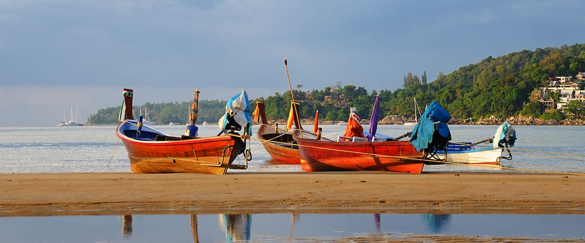 Evening in Kamala bay in Thailand island Phuket