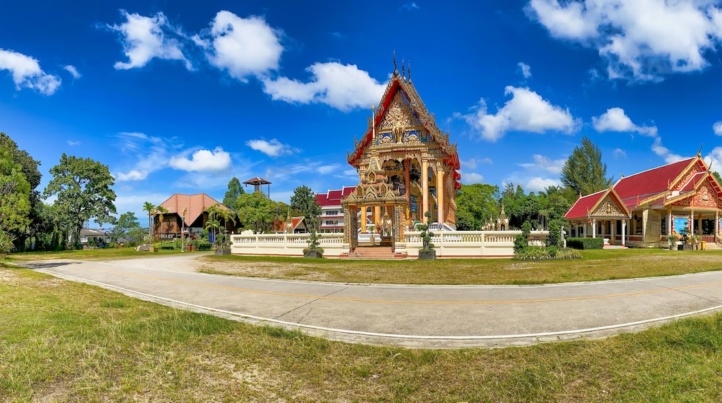 Amazing view of Wat Choeng Thale in Phuket, Thailand. Panoramic view