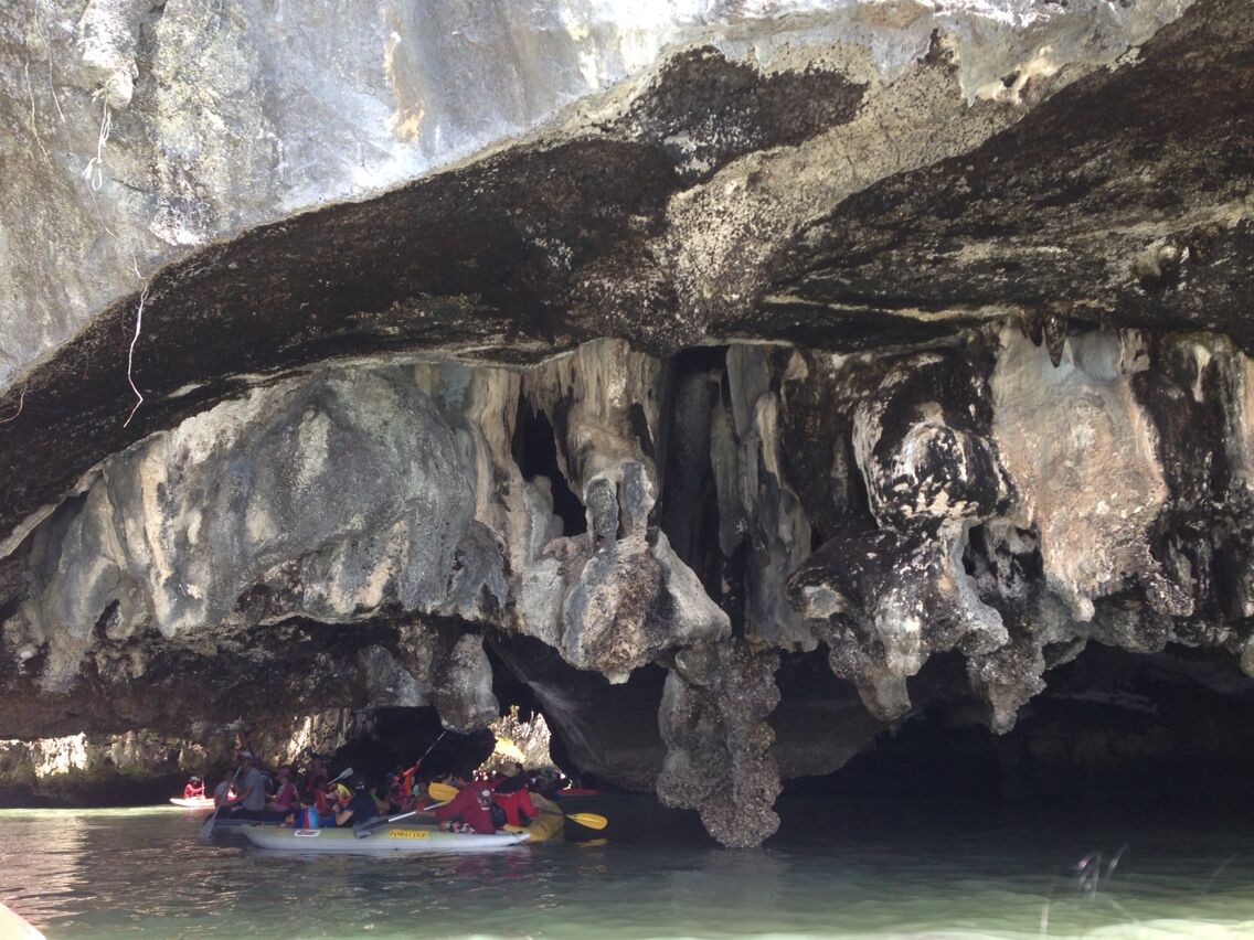 Beautiful cave in james bond island