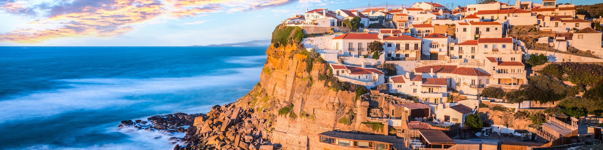 Azenhas do Mar, Sintra near Lisbon on a beautiful sunset, Shutterstock ID 759868507, Purchase Order: -