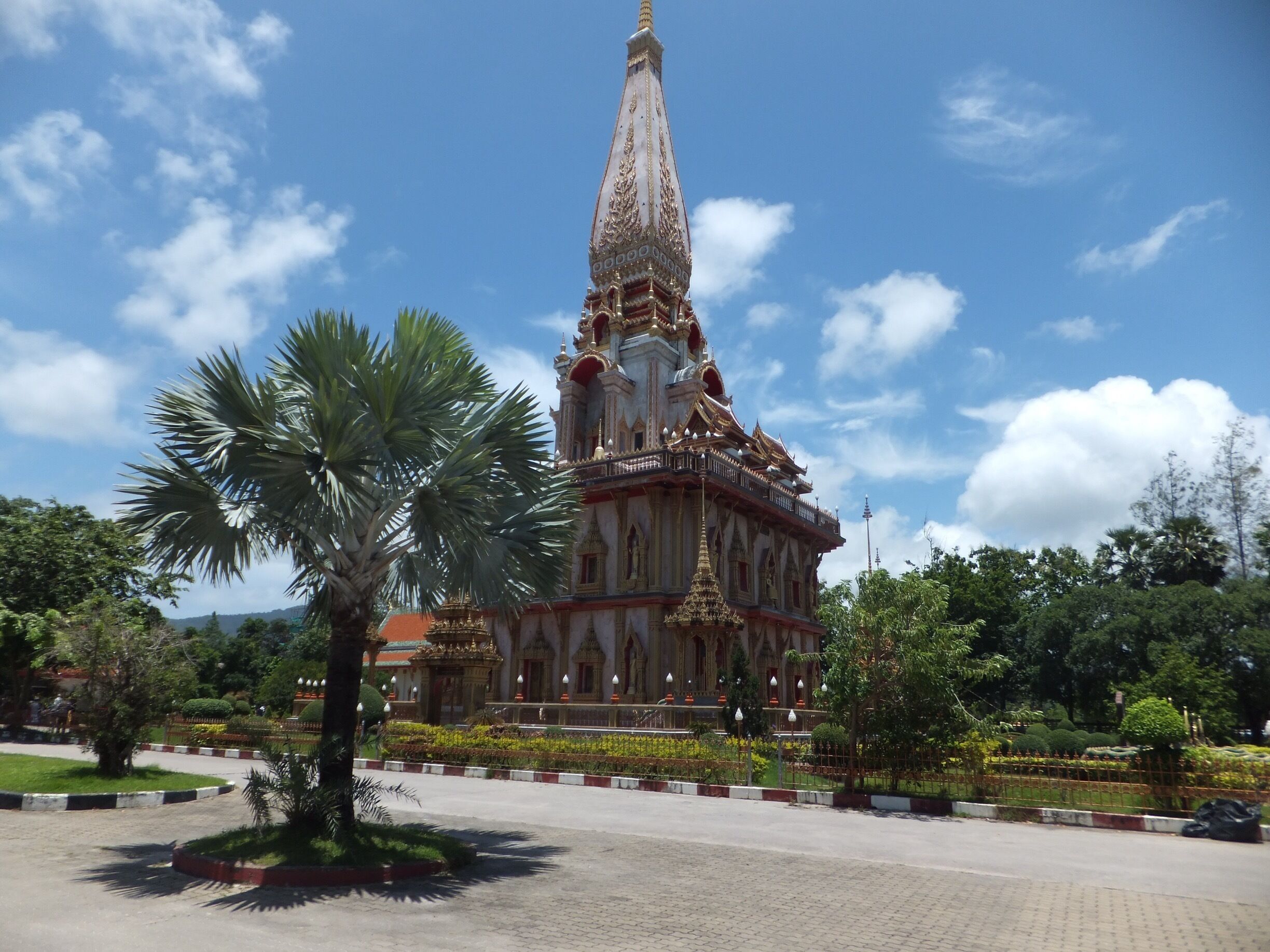 Beautiful temple and gardens