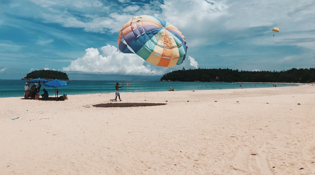 A quiet beach that you can surf and windsurf during this time of the year in Phuket. #lifeatexpedia