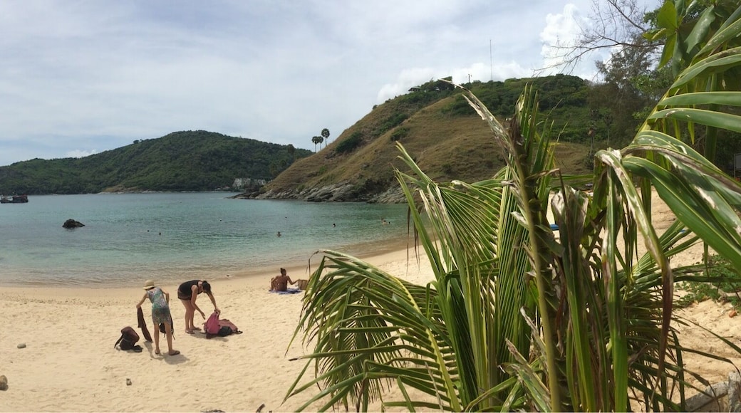 Another beach in Phuket, white-brown sandy beach. Only few people came here bcs it's about 12 km away from the downtown and about 10 km away from Patong Beach. U can rent a snorkle here.