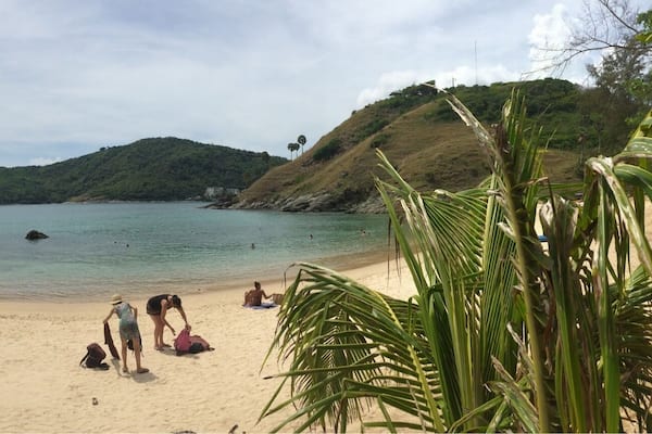 Another beach in Phuket, white-brown sandy beach. Only few people came here bcs it's about 12 km away from the downtown and about 10 km away from Patong Beach. U can rent a snorkle here.
