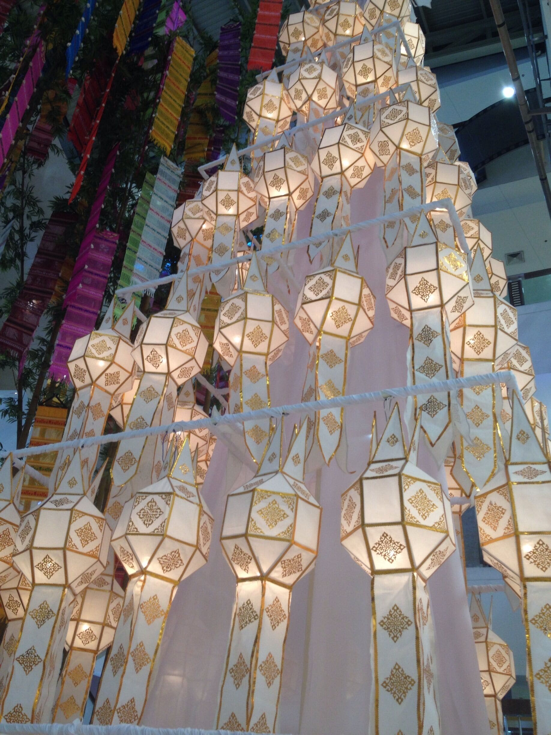 Lantern display for Christmas