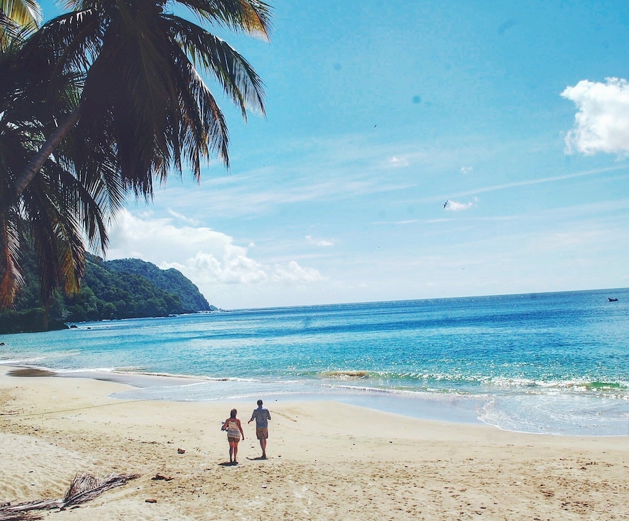 A very open beach that is serene and almost has a split personality. It's quiet and remote on one side but full of life at times from the fishermen bringing in and selling their catch of the day right there. The night bonfires are also vybz!