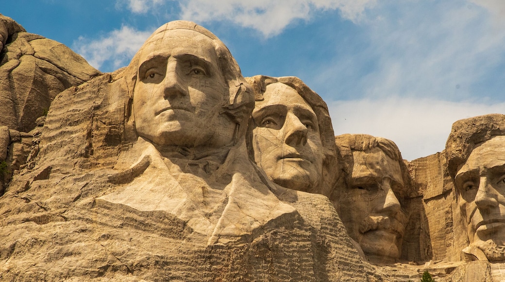 Iconic panorama of Mount Rushmore in South Dakota, United States of America. Tourism, travelling hot spot.