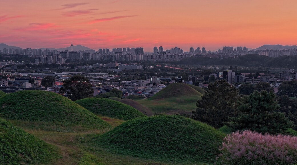 There are about 200 tombs in this area of Daegu. It is a wonderful spot for some great views of the city.