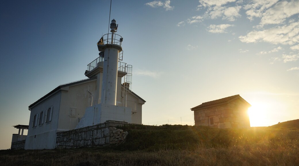 Leuchtturm Marlera bei Sonnenuntergang in Istrien