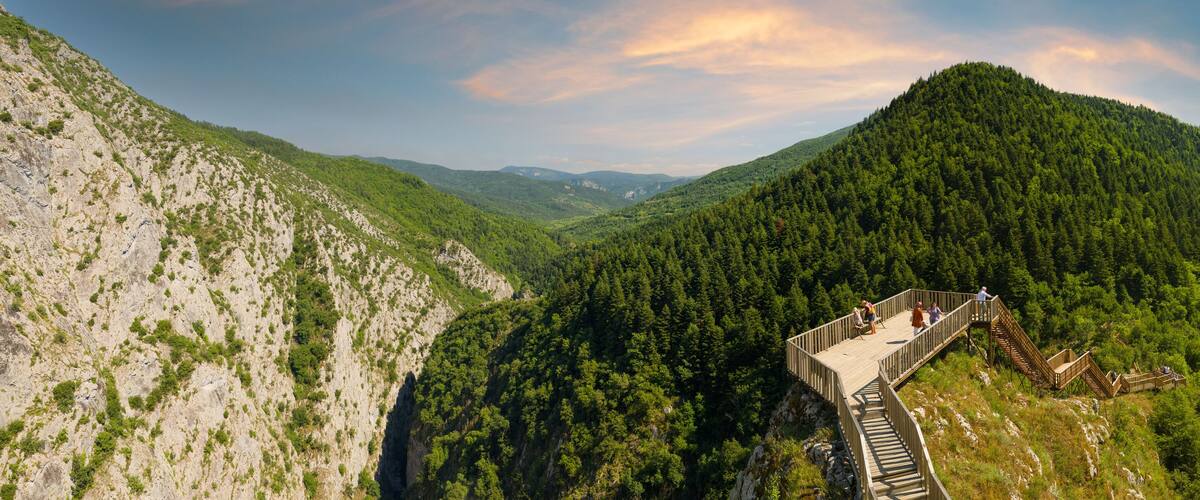 Valla Canyon Observation Deck. Kure Mountains National Park. Pinarbasi - Kastamonu -Turkey