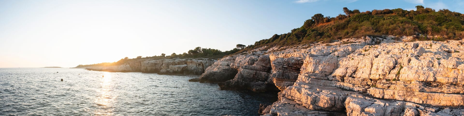 Kamenjak Coast at sunset, Premantura, Croatia