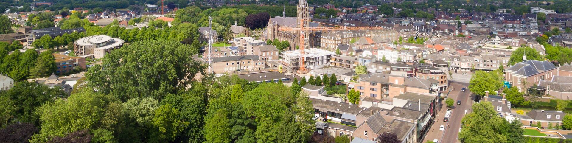 Aerial view on the center of Veghel