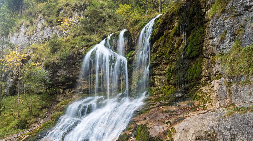 Weissbach waterfall, Inzell, Bavaria, Germany; Shutterstock ID 324522680