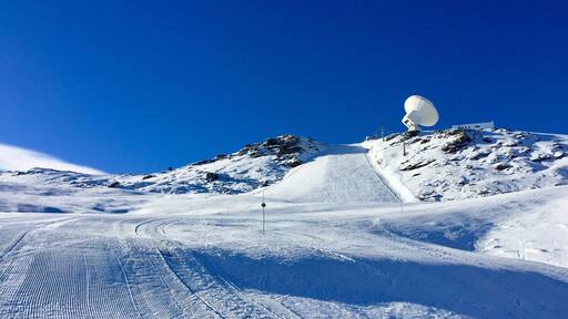 Ski slopes in sierra nevada