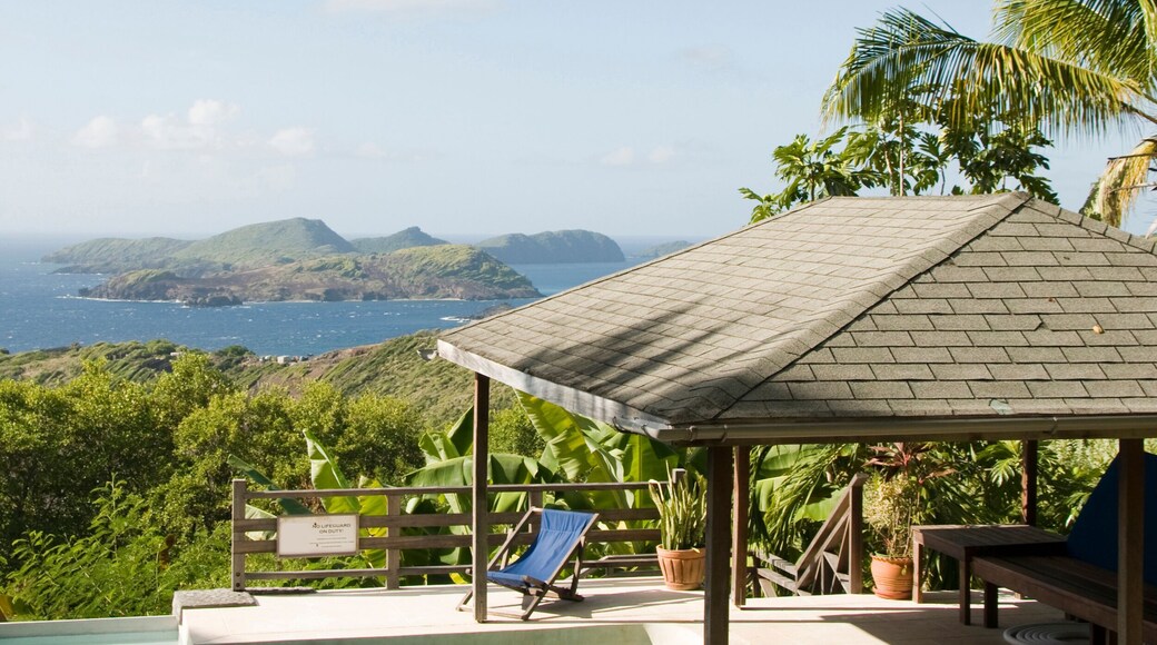 caribbean island villa pool with lovely view