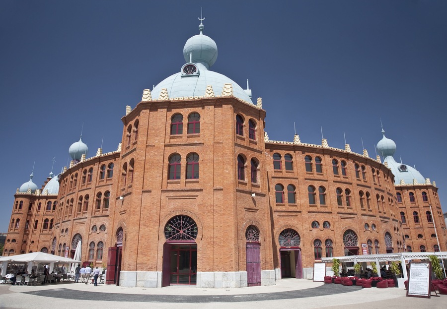 The Campo Pequeno Bullring in Lisbon, Portugal. It is located in the Campo Pequeno Square, by the Avenida da República.; Shutterstock ID 76157983