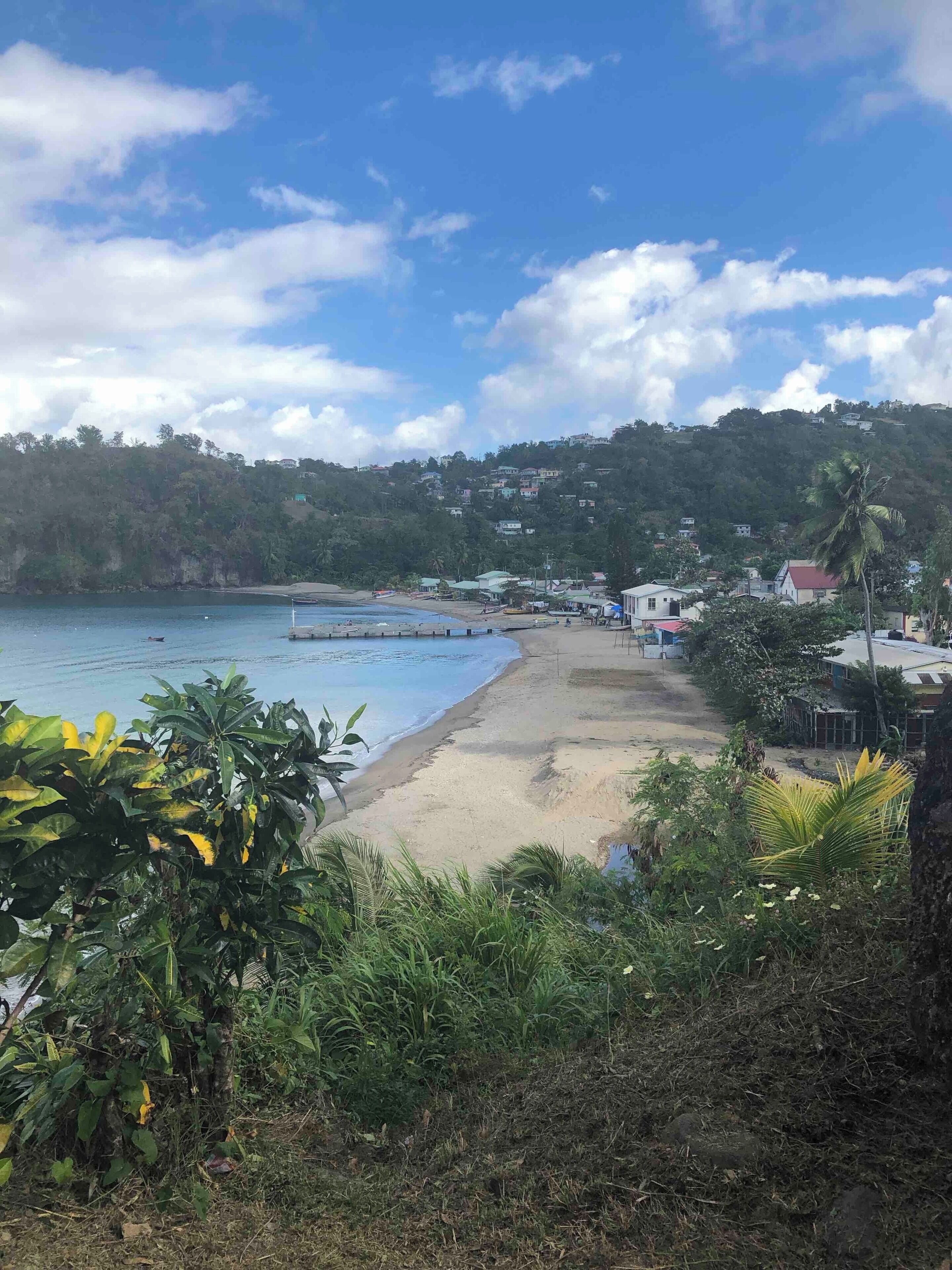 Beautiful fishing village Saint Lucia.