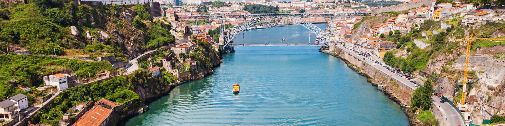 The Dom Luis I Bridge is a metal arch bridge that spans the Douro River between the cities of Porto and Vila Nova de Gaia, Portugal, Shutterstock ID 235101862, SF SSA Case with Manager Approval: Case