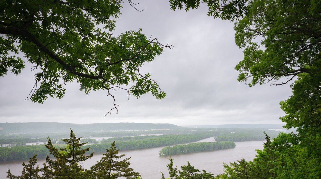 Hazy Overlook at Spring Day at Effigy Mounds National Monument
