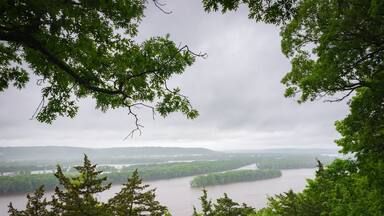 Hazy Overlook at Spring Day at Effigy Mounds National Monument