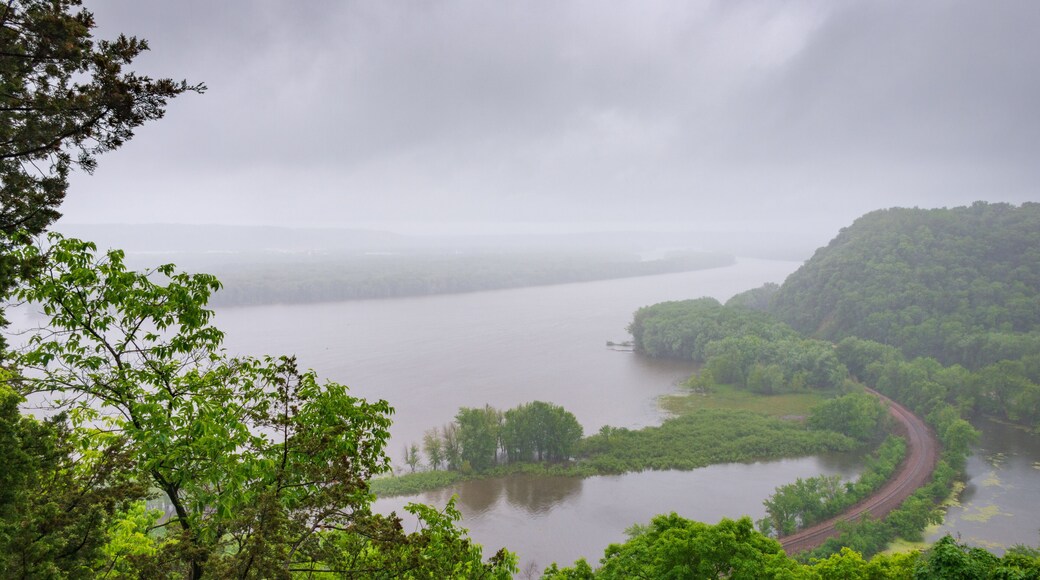 Hazy Overlook at Spring Day at Effigy Mounds National Monument