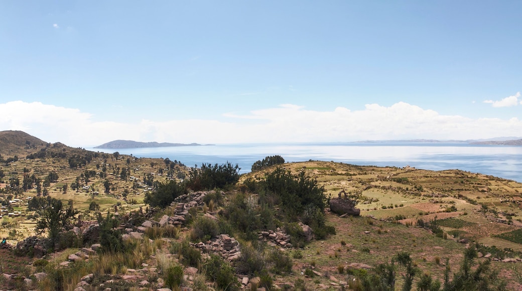 Reise durch Peru. Auf der Halbinsel Capachica am Titicaca See.