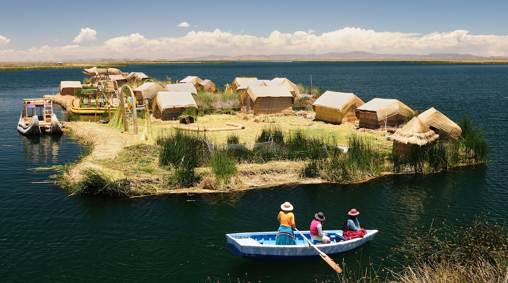 Titicaca lake, Peru, floating islands Uros