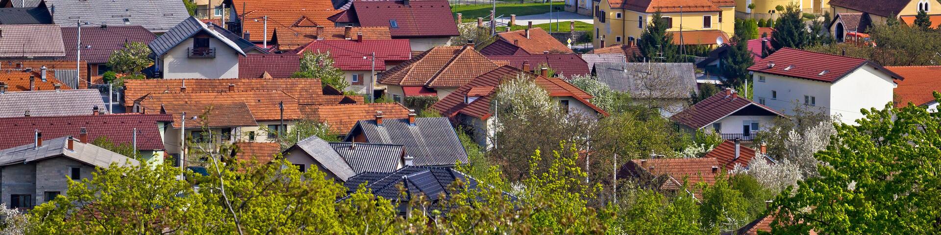 Town of Ivanec aerial view