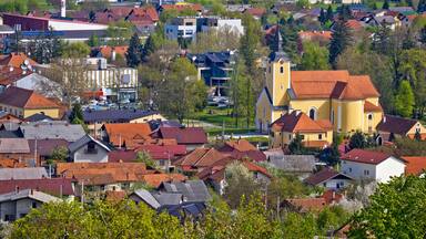 Town of Ivanec aerial view