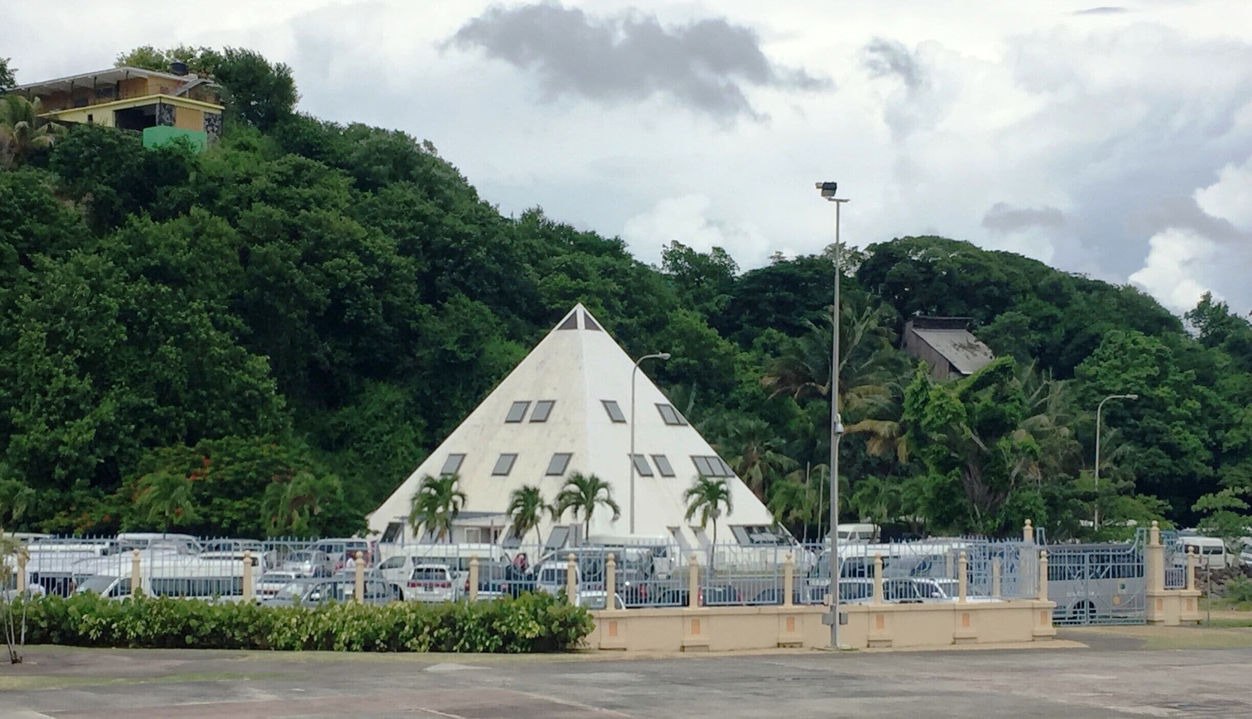 I never expected to see a pyramid in St. Lucia!!