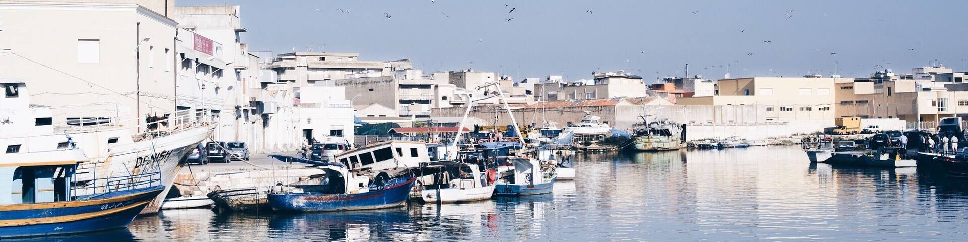 Sicily on the road // veduta del porto di Trapani #blue