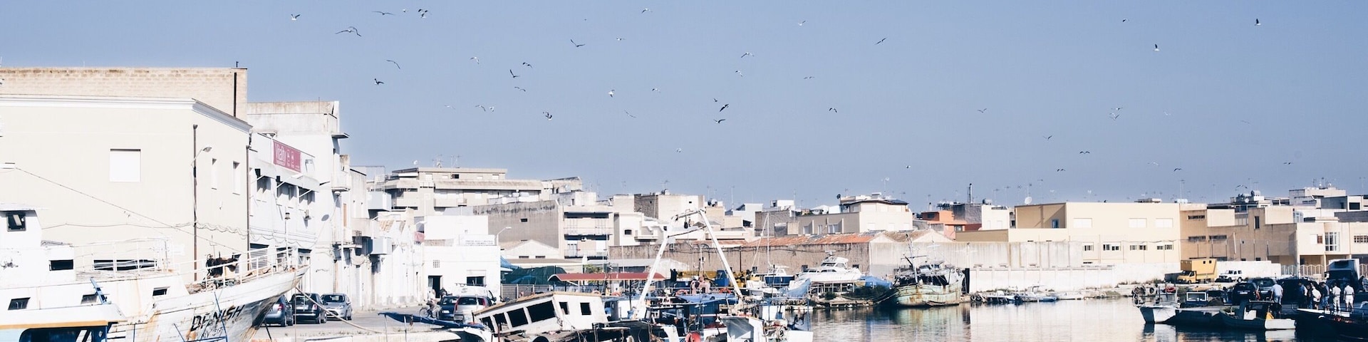 Sicily on the road // veduta del porto di Trapani #blue