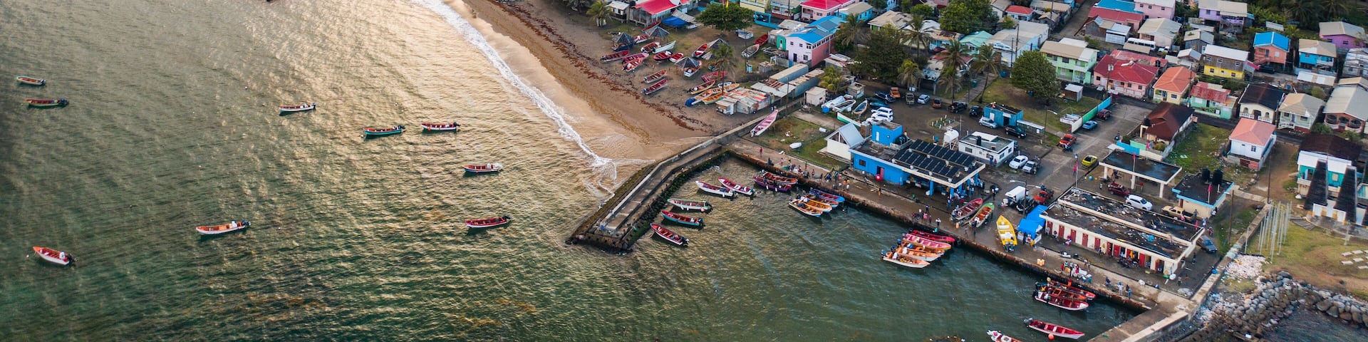 Dennery village St Lucia old fishing village rural community