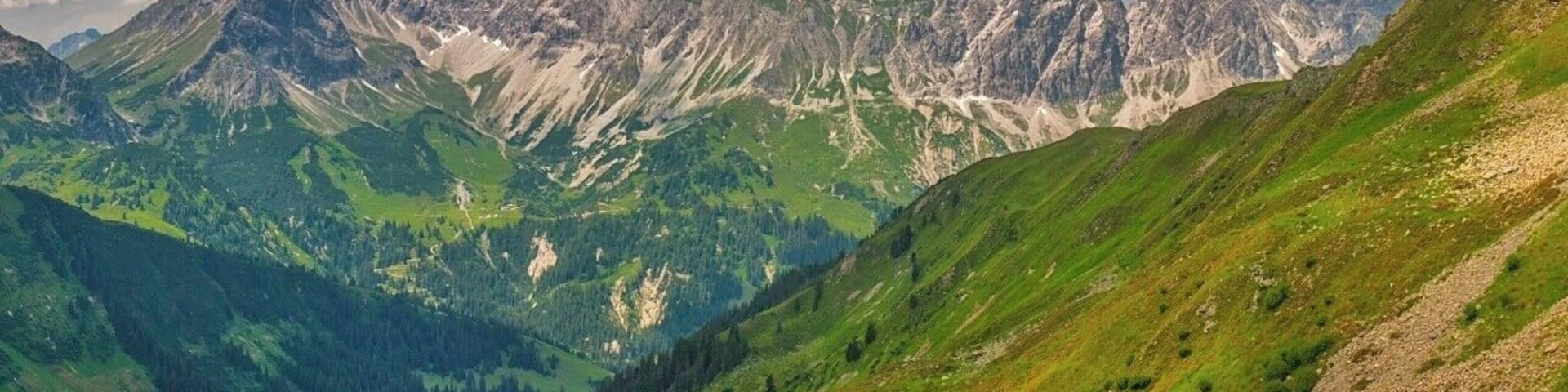 July 2016
Zimba mountain, Raetikon range, Voralberg land, Austria
The Zimba, elevation 2,645 m, is one of the most familiar mountains in the Austrian mountain range called Rätikon. Located in the hinterland of Bludenz, this horn is the landmark of Montafon valley and especially of the main village of Schruns. Three ridges and three walls emphasize the shapeliness of the form and it is referred to as the Matterhorn of Montafon.